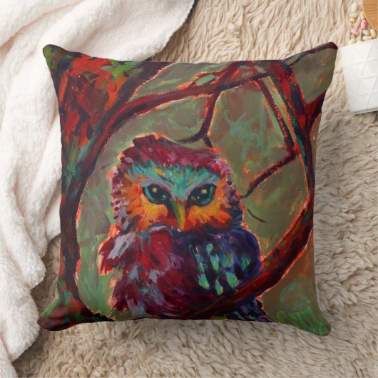 フクロウ クッション (ブランケット)