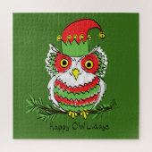 フクロウ・クリスマスかわいいおもしろい子たち ジグソーパズル (縦)