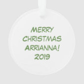 フクロウ・クリスマスかわいい子たち オーナメント (裏面)