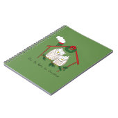 フクロウ・クリスマスかわいい子たち ノートブック (左側)