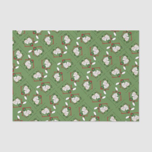 フクロウ・クリスマスかわいい子たち 薄葉紙 (正面)