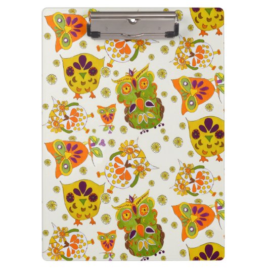 フクロウ クリップボード (正面)