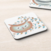 フクロウ・コルク・コースター コースター (左側)