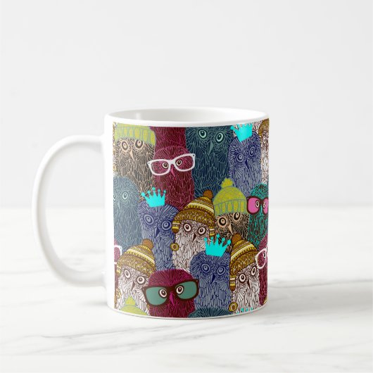 フクロウ コーヒーマグカップ (左)