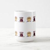 フクロウ コーヒーマグカップ (中央)