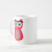 フクロウ コーヒーマグカップ (正面左)