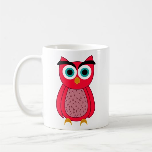 フクロウ コーヒーマグカップ (左)