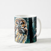 フクロウ コーヒーマグカップ (正面右)