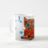 フクロウ コーヒーマグカップ (正面左)