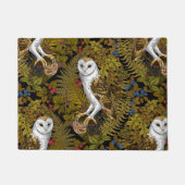 フクロウ、シダ、オーク、ベリー2 ドアマット (正面)