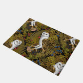 フクロウ、シダ、オーク、ベリー2 ドアマット (アングル)