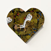 フクロウ、シダ、オーク、ベリー2 ノートブック (裏面)