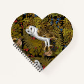 フクロウ、シダ、オーク、ベリー2 ノートブック (正面)