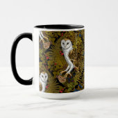 フクロウ、シダ、オーク、ベリー2 マグカップ (左)