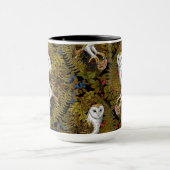 フクロウ、シダ、オーク、ベリー2 マグカップ (中央)
