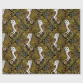 フクロウ、シダ、オーク、ベリー2 ラッピングペーパー (フラット)