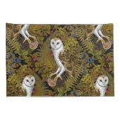 フクロウ、シダ、オーク、ベリー2 枕カバー (裏面-右)