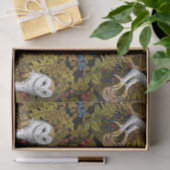 フクロウ、シダ、オーク、ベリー2 薄葉紙 (ギフト)