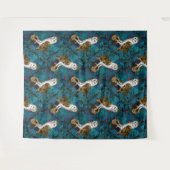 フクロウ、シダ、オーク、ベリー3 タペストリー (正面(横))