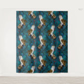 フクロウ、シダ、オーク、ベリー3 タペストリー (正面)