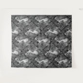 フクロウ、シダ、オーク、ベリー4 タペストリー (正面(横))