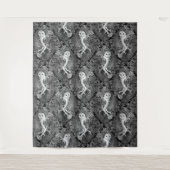 フクロウ、シダ、オーク、ベリー4 タペストリー (正面)