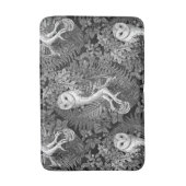 フクロウ、シダ、オーク、ベリー4 バスマット (正面縦)