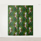 フクロウ、シダ、オーク、ベリー タペストリー (正面)