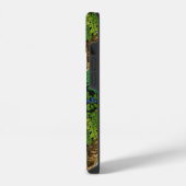 フクロウ、シダ、オーク、ベリー iPhoneケース (左側面)