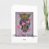 フクロウ シーズンカード (裏面)