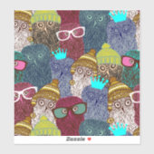 フクロウ シール (シート)