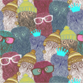 フクロウ シール (正面)