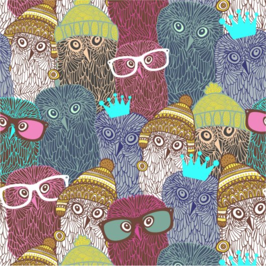 フクロウ シール (正面)