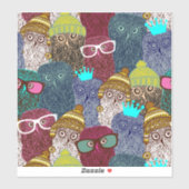 フクロウ シール (シート)