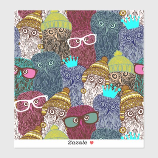 フクロウ シール (シート)