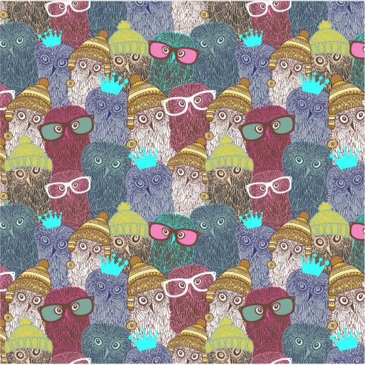 フクロウ シール (正面)