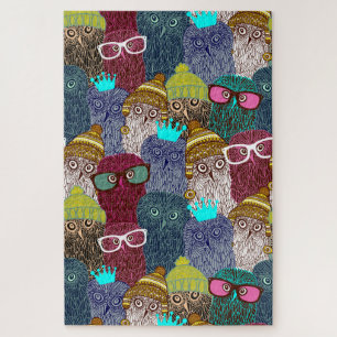 フクロウ ジグソーパズル