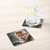 フクロウ スクエアペーパーコースター (インサイチュ)