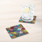 フクロウ スクエアペーパーコースター (インサイチュ)