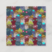 フクロウ スクエア名刺 (裏面)