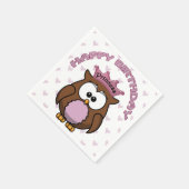 フクロウ スタンダードカクテルナプキン (角)