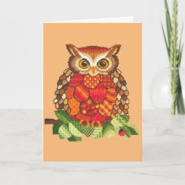 フクロウ・スティカリー・カード カード