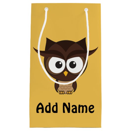 フクロウ スモールペーパーバッグ (正面)