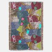 フクロウ スローブランケット (正面縦)