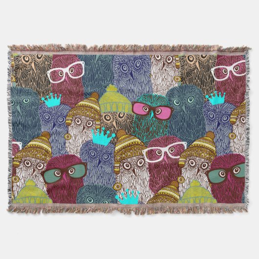 フクロウ スローブランケット (正面)