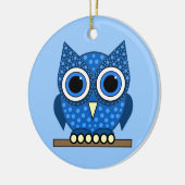フクロウ セラミックオーナメント (左)