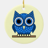 フクロウ セラミックオーナメント (裏面)