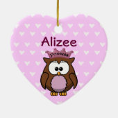 フクロウ セラミックオーナメント (裏面)