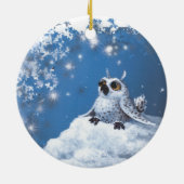 フクロウ セラミックオーナメント (裏面)