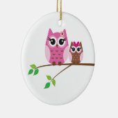 フクロウ セラミックオーナメント (右)
